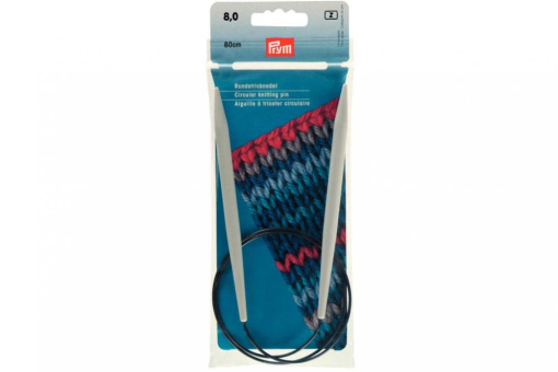 Rundstricknadeln Kst 211352 Z1 Rundstricknadeln Rundstricknadeln Prym 80 cm - 8,0 mm Grau KST