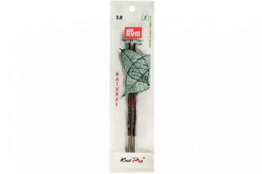 Rundstricknadelspitzen Natural Farbig Lang 223322 Z1 Rundstricknadeln Rundstricknadelspitzen Prym 12,8 cm - 3,0 mm Farbig lang Natural