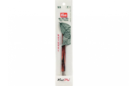 Rundstricknadelspitzen Natural Farbig Lang 223323 Z1 Rundstricknadeln Rundstricknadelspitzen Prym 12,8 cm - 3,5 mm Farbig lang Natural