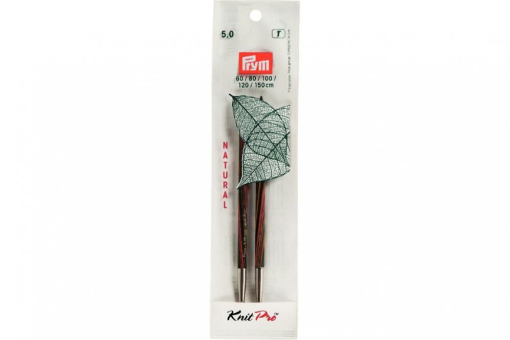 Rundstricknadelspitzen Natural Farbig Lang 223326 Z1 Nadeln Rundstricknadelspitzen Prym 12,8 cm - 5,0 mm Farbig lang Natural
