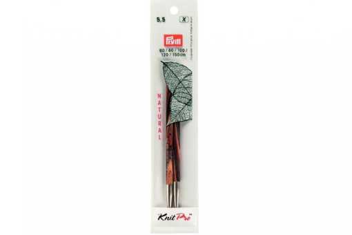 Rundstricknadelspitzen Natural Farbig Lang 223327 Z1 Rundstricknadeln Rundstricknadelspitzen Prym 12,8 cm - 5,5 mm Farbig lang Natural