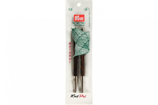 Rundstricknadelspitzen Natural Farbig Lang 223330 Z1 Rundstricknadeln Rundstricknadelspitzen Prym 12,8 cm - 7,0 mm Farbig lang Natural