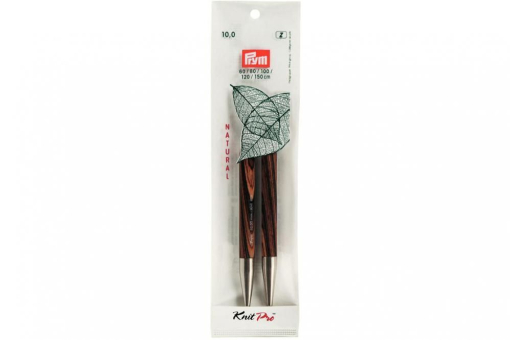 Rundstricknadelspitzen Natural Farbig Lang 223333 Z1 Rundstricknadeln Rundstricknadelspitzen Prym 12,8 cm - 10,0 mm Farbig lang Natural