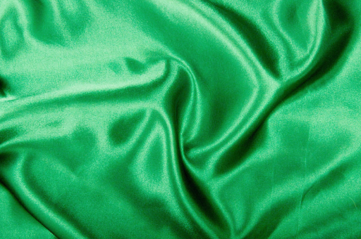 Satin Gruen(2)  Satin - schwer entflammbar - Grün - 3,0 Meter Grün