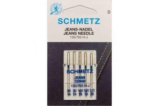 Schmetz Jeans Nadel 130 Z1 Nähnadeln - Maschinen Jeans-Nadel - 5 Stück 90-110