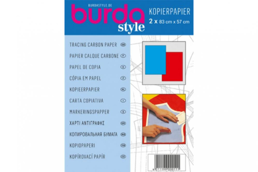 Smz1100 Kopierpapiertaschen 1000 Z1 Messen + Markieren Kopierpapier - Packung mit 2 Blatt à 83 x 57 cm - Blau/Rot