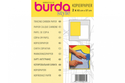 Smz1300 Kopierpapiertaschen 1000 Z1 Schnittmuster Zubehör Kopierpapier - Packung mit 2 Blatt à 83 x 57 cm - Weiß/Gelb