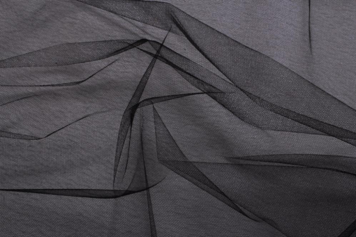 Extrem weicher Tüll-Stoff, anschmiegsam und hautsympathisch Softtuell S4 Schwarz Z1(1) Soft Tüll Softtüll - Schwarz - 110 cm