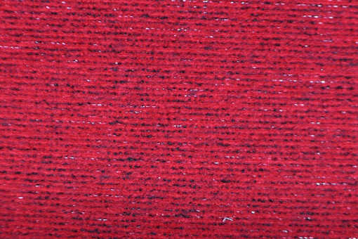 Herrlich weich und warm, dazu elegant glitzernd - mit diesem Stoff kreieren Sie individuelle Hingucker! Sp145011 Glitzer Strick Rot Glitzer-Strick - Modena Rojo - 1,0 Meter