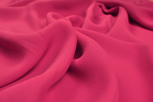 Geschmeidig fallender, transparenter Stoff für luftig-leichte DIY-Kreationen Sp148066 Blusen Chiffon Cyclam Organza / Chiffon Blusen-Chiffon - Lipstick