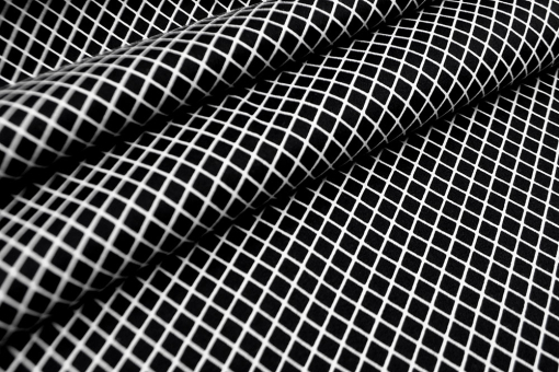 Baumwollstoff mit Stretch-Anteil und tollem Design, das jeden Betrachter in Staunen versetzt Sp148179 Jersey Rauten Baumwoll-Stretch - Valentina - 1,0 Meter