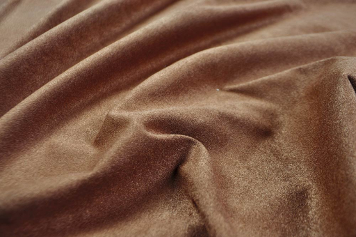 Samtig weicher Stoff in schickem Braun Sp148228 Wildleder Frank Walder Microfaser soft - Coffee