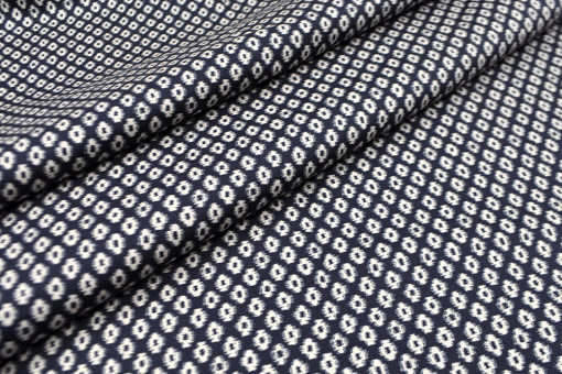 Baumwollstoff mit Stretch-Anteil und tollem Design, das jeden Betrachter in Staunen versetzt Sp148284 Hosenstoff Frank Walder Hosenstoff Stretch - Blurry Dots