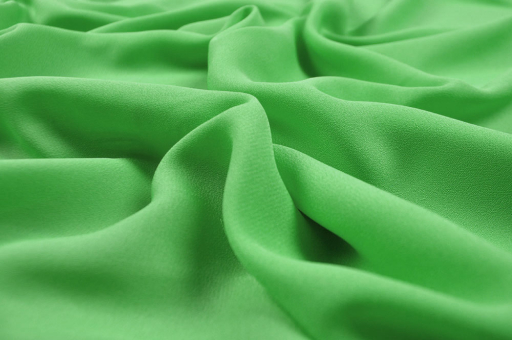 Geschmeidig fallender, transparenter Stoff für luftig-leichte DIY-Kreationen Sp148314 Chiffon Gruen Organza / Chiffon Blusen-Chiffon - Wiesengrün