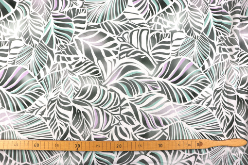Superfeiner Stoff mit kunstvollem Design Sp148335 Frank Walder Blusenstoff fein - Leaves of Art