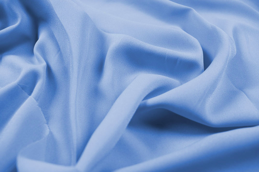 Geschmeidig fallender, transparenter Stoff für luftig-leichte DIY-Kreationen Sp148338 Organza / Chiffon Blusen-Chiffon - Ocean Blue
