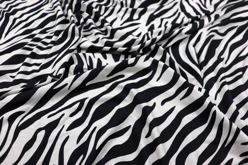 Luftiger Jersey aus Viskose und Elasthan zum absoluten Top-Preis Sp148509 Frank Walder Viskosejersey - Zebra