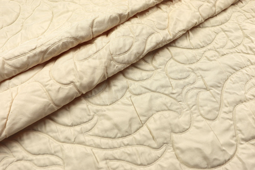 Edler Stoff mit Steppung - perfekt für Jacken, Accessoires und mehr Sp155018 Frank Walder Steppstoff - Creamy Life