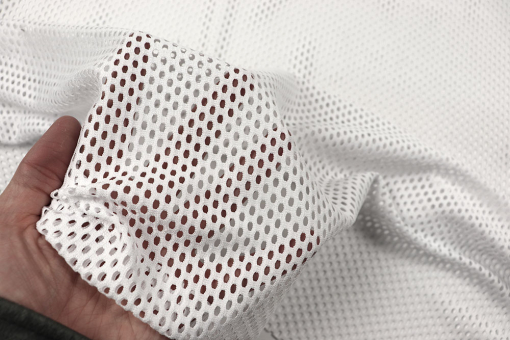 Weißes Mesh aus pflegeleichtem Material Sp155027 Frank Walder Polyester-Netzstoff - Weiß