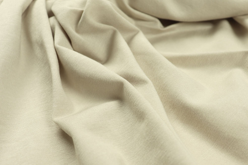 Einfarbiger Jersey aus geschmeidiger Viskose und Elasthan Sp155040 Bekleidungsstoffe Viskosejersey - Light Beige
