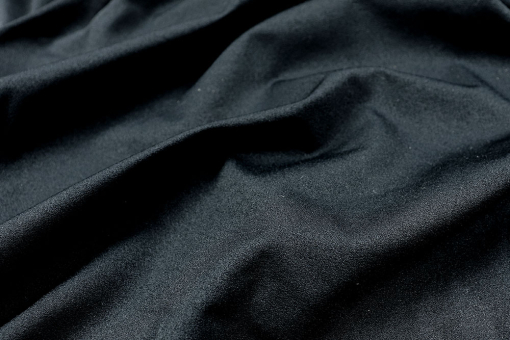 Eleganter Bekleidungsstoff mit Elasthan-Anteil in modischer Farbe Sp155043 Sonderposten NEU Polyamid-Stretch - Schwarzblau