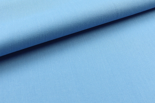 Baumwollstoff mit Elasthan-Anteil in modischer Farbe Sp155044 Blusenstoffe Baumwoll-Stretch - Himmelblau