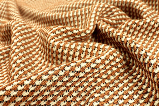Schwerer, warmer Strickstoff in toller Farbkombination Sp155137 Strickstoffe Fancy Strick - MarianneSchöner Strickstoff in Beige