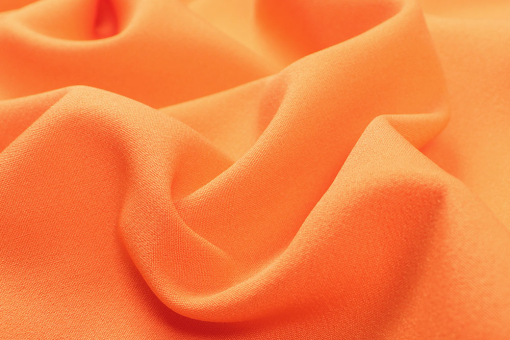 Bequem und günstig - sommerlicher Bekleidungsstoff in hellem Orange! Sp155138 Sonderposten NEU Sporty - HellorangeElastischer Bekleidungsstoff in hellem Orange