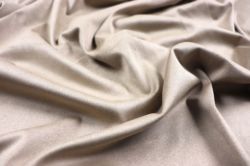 Herrlich samtiger, hautschmeichelnder Stoff, dank Elasthan super stretchig! Sp155185 Sonderposten NEU Veloursleder-Imitat Stretch - Sand