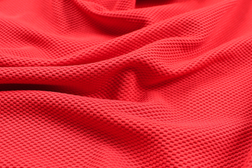 Hübscher, elastischer Pique-Stoff aus einem Restbestand der Damenkonfektion - super Qualität zum TOP-Preis!  Sp155225 Frank Walder Piqué Stretch - Summer Red