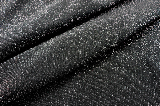 Purer Glamour: Atemberaubend schöner Stoff uas hochwertigem Materialmix Sp155252 Frank Walder Glitzerstoff - Premium Black