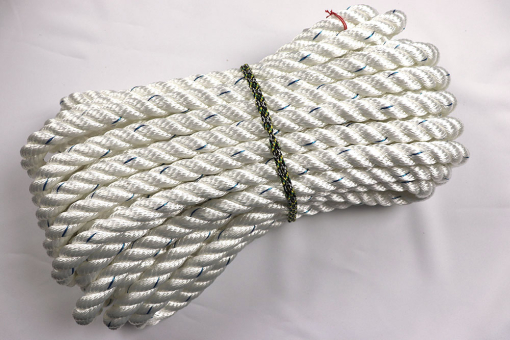 Extrem robustes Seil, 18 mm stark, 15 m lang Sp160022 Seil Weiss Seile und Tauwerk Tau - Weiß meliert - Durchmesser 18 mm - 15 m