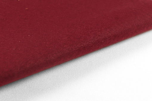 ANGEBOT! Ca. 1,5 mm starker Filz in B-Qualität, zum Top-Preis! Sp169020 Filz Bordeaux Sonderposten NEU Filz 90 cm - Bordeaux - B-WareRoter Filz-Stoff