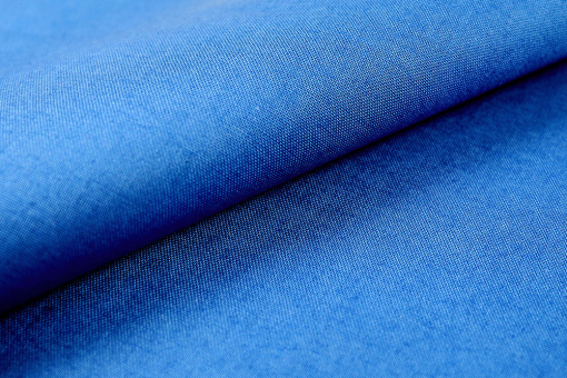Edelbehandelte Baumwolle - ein besonders feiner, stabiler Cretonne! Sp174009 Baumwollstoff Blau S4 Uni Bekleidungsstoffe Baumwollstoff mercerisiert - RoyalBlauer Baumwollstoff