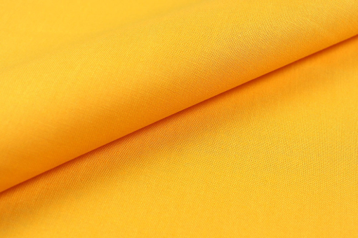 Edelbehandelte Baumwolle - ein besonders feiner, stabiler Cretonne! Sp174011 Baumwollstoff Gelb S4 Baumwollstoff mercerisiert - GelbGelber Baumwollstoff