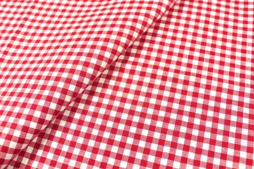Absoluter Landhaus-Klassiker: Reine Baumwolle mit 160 g/qm und 5 mm kleinen Karos Sp174017 Vichy Karo Rot S4 Vichy Karo Vichy Karo - Rot/WeißStoff mit Karomuster