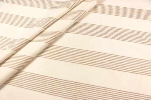 Reine Baumwolle mit Querstreifen-Muster für natürliche Kreationen wie Deckensegel, Kissen, Übergardinen und vieles mehr! Sp174049 Nessel Streifen S4 Nesselstoff Baumwoll-Nessel gestreift - 280 cmGestreifter Nesselstoff