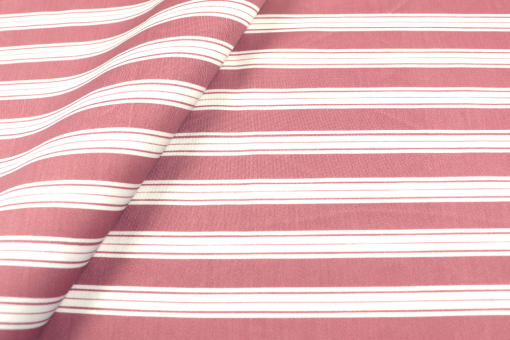 Gestreifter Deko-Satin für Gardinen, Bettwäsche und vieles mehr - überbreite Ware zum Spitzenpreis! Sp177001 Dekostoff Streifen S4 Bettwäsche-Stoffe Dekostoff - Streifen Dusty Rose - 280 cmDekostoff mit Streifen