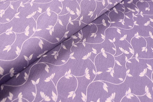 Floral gemusterter Deko-Satin für Gardinen, Bettwäsche und vieles mehr - überbreite Ware zum Spitzenpreis! Sp177010 Dekostoff Ranken S4 Bettwäsche-Stoffe Dekostoff - Ranken Lavender - 280 cmDekostoff mit Ranken