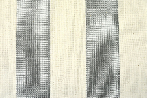 Segeltuch Nature - 280 cm - Blockstreifen - Grau