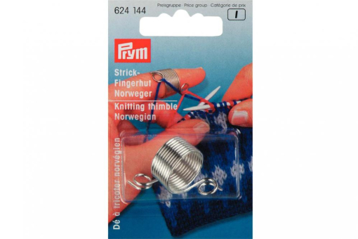 Strickfingerhut Norweger 624144 Z1 Sonstiges Handarbeitszubehör Strickfingerhut Prym Norweger Silber MET