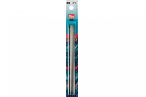 Strumpfstricknadeln Alu 191361 Z1 Stricknadeln Strumpfstricknadeln Prym 15 cm - 2,0 mm Grau ALU