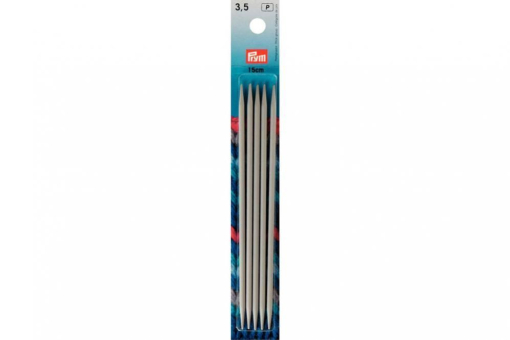 Strumpfstricknadeln Alu 191364 Z1 Stricknadeln Strumpfstricknadeln Prym 15 cm - 3,5 mm Grau ALU