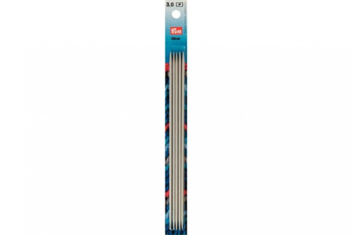 Strumpfstricknadeln Alu 191490 Z1 Stricknadeln Strumpfstricknadeln Prym 20 cm - 3,0 mm Grau ALU
