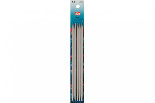Strumpfstricknadeln Alu 191494 Z1 Stricknadeln Strumpfstricknadeln Prym 20 cm - 5,0 mm Grau ALU