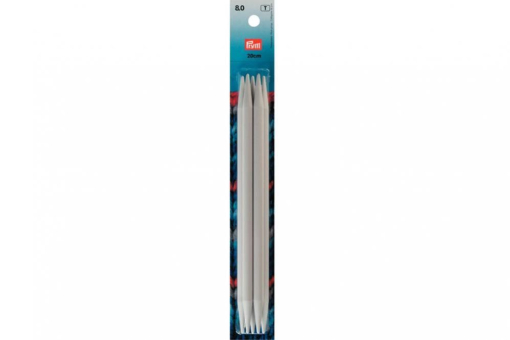 Strumpfstricknadeln Alu 218650 Z1 Stricknadeln Strumpfstricknadeln Prym 20 cm - 8,0 mm Grau KST