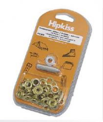 Messingösen zum Einstanzen Sz1018 P1 Ösen 25 Messingösen mit Stanzwerkzeug - 11 mm