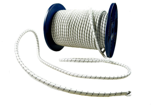 robustes, dehnbares Gummiseil Sz1020v1 P1(5) Gummileine / Zeisinge Gummileine 8 mm - Weiß - Meterware