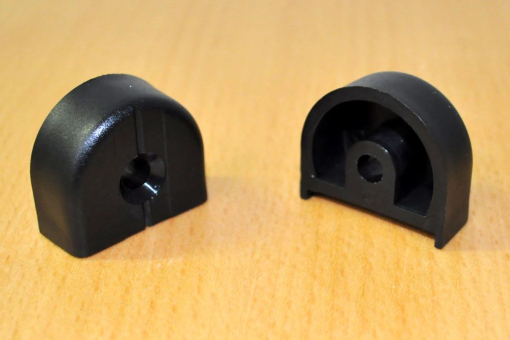 Zwei Endstücke Sz1052 Endstopper(1) Wandbefestigungen Endstopper für "T"-Schiene - 1 Paar