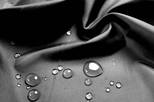 Leichter Taftstoff, der wasserabweisend imprägniert ist Taft Wasserabweisend Schwarz Taft deluxe Taft - wasserabweisendSchwarzer Taft